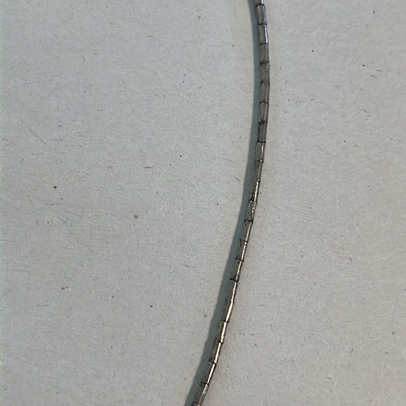 Sterling silver 925  beads necklace 16” - Picture 3 of 7